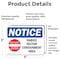 Signmission Rabies Vector Containment Area Sign With Symbol, 5 in W x Rectangle, Vinyl Decal OS-2PACK-NS-D-35-L-17952 - alternate 6